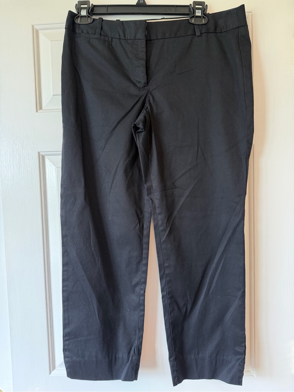Talbots Black Straight Leg Crop Pants